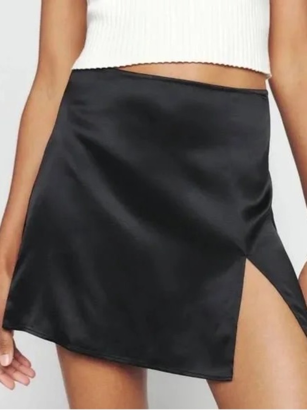 Reformation 100% Silk Mini Skirt